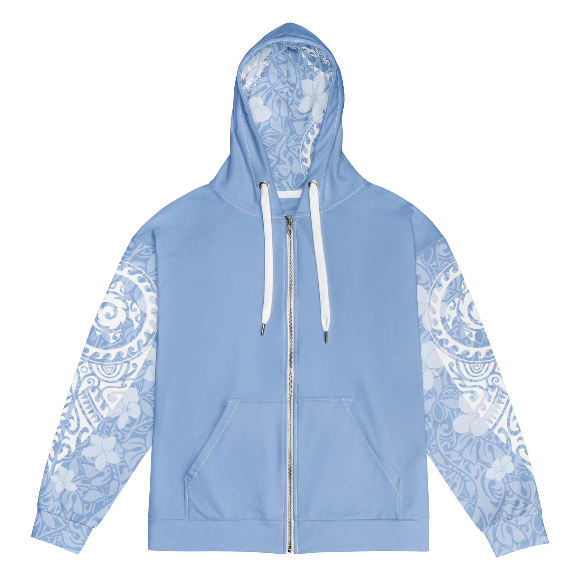Island Aura Tropical Blue Zip Up Hoodie Zip Up Hoodie The Local Banyan S