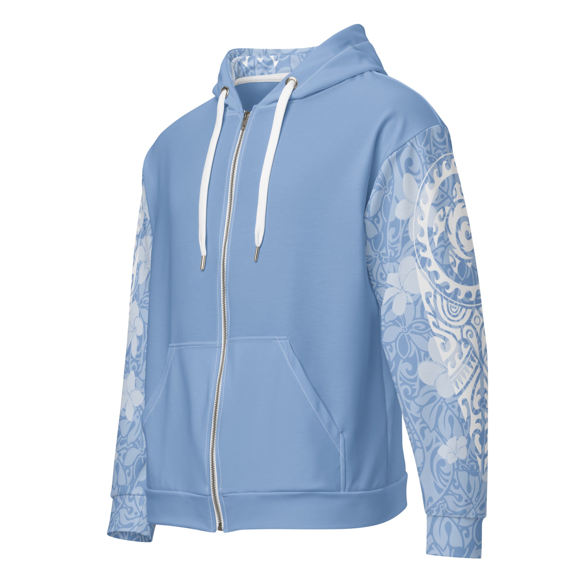 Island Aura Tropical Blue Zip Up Hoodie Zip Up Hoodie The Local Banyan