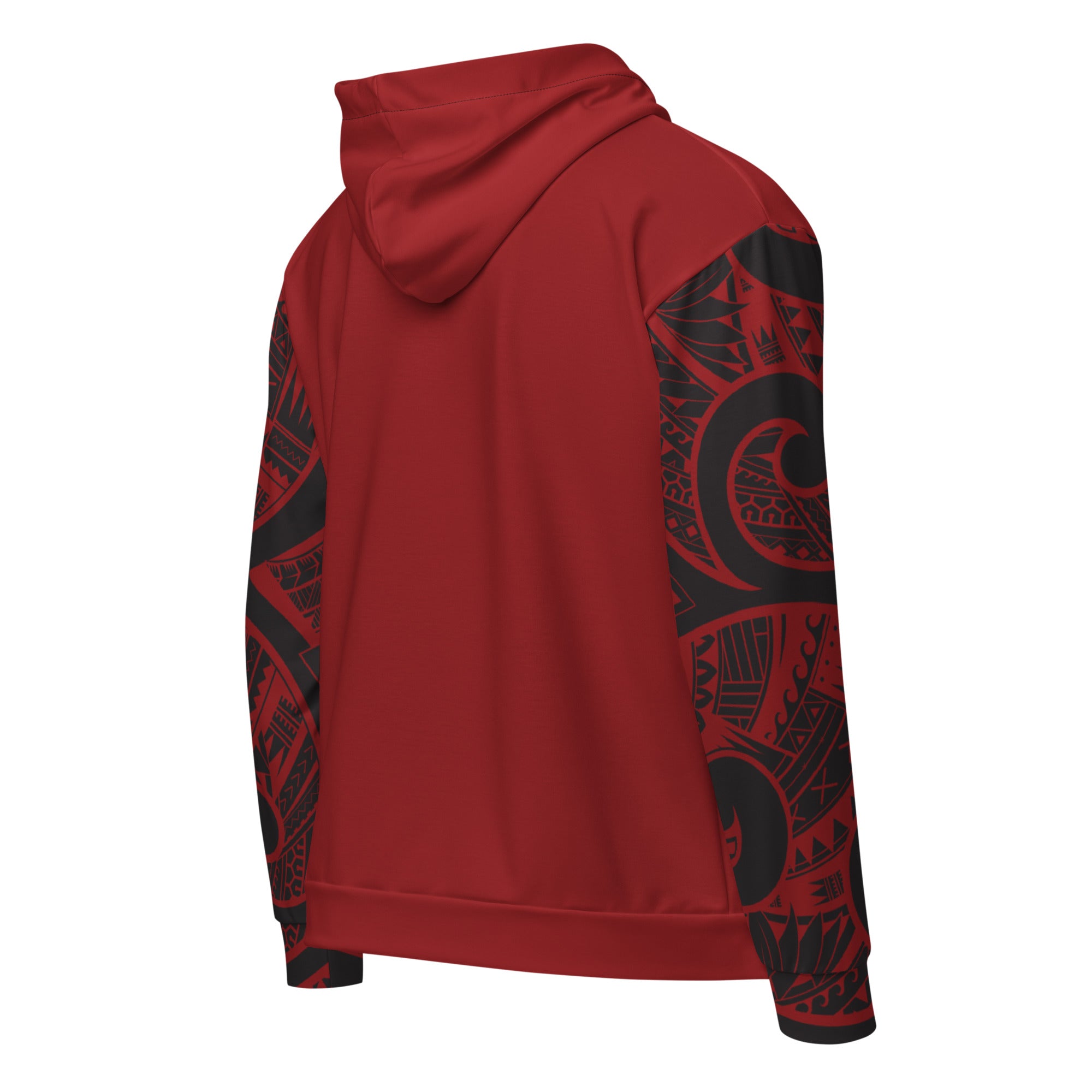 Crimson Tribal Zip Up Hoodie Zip Up Hoodie The Local Banyan