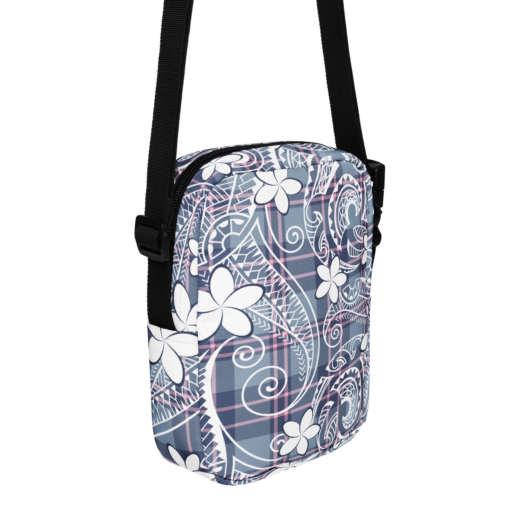 Plaid Plumeria Mini Crossbody Bag Crossbodies The Local Banyan