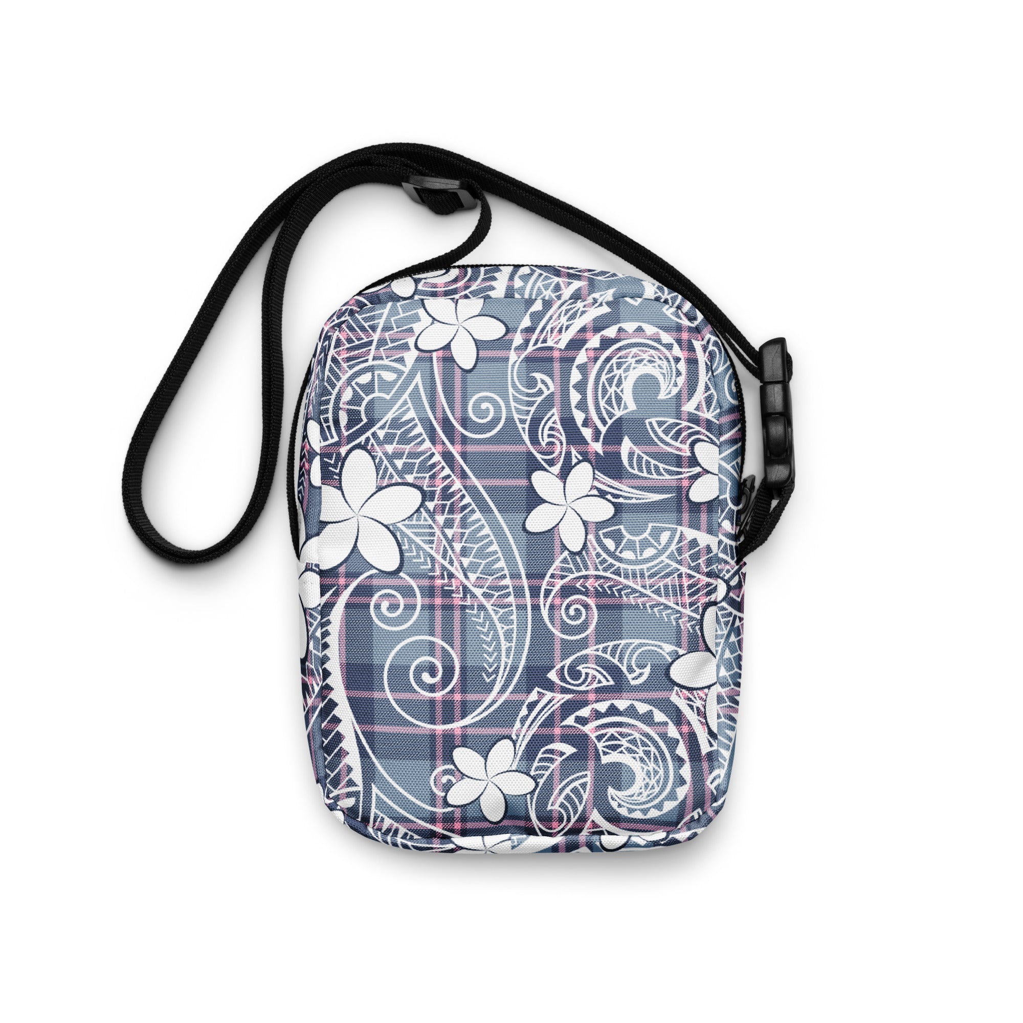 Plaid Plumeria Mini Crossbody Bag Crossbodies The Local Banyan