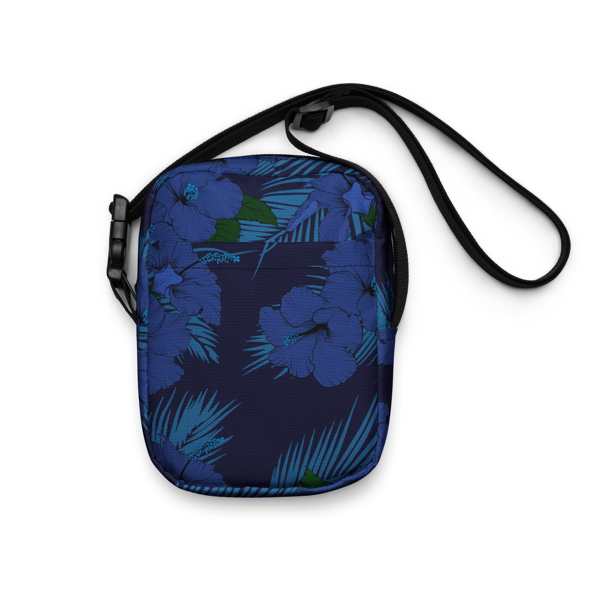 Deep Blue Hibiscus Mini Crossbody Bag Crossbodies The Local Banyan