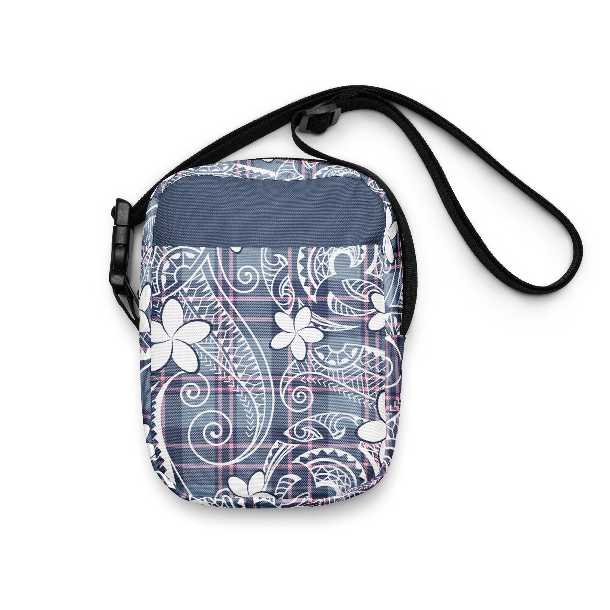 Plaid Plumeria Mini Crossbody Bag Crossbodies The Local Banyan