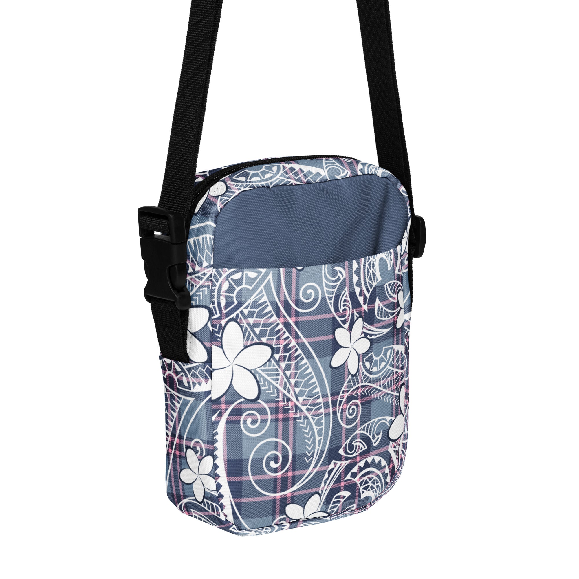 Plaid Plumeria Mini Crossbody Bag Crossbodies The Local Banyan Default Title