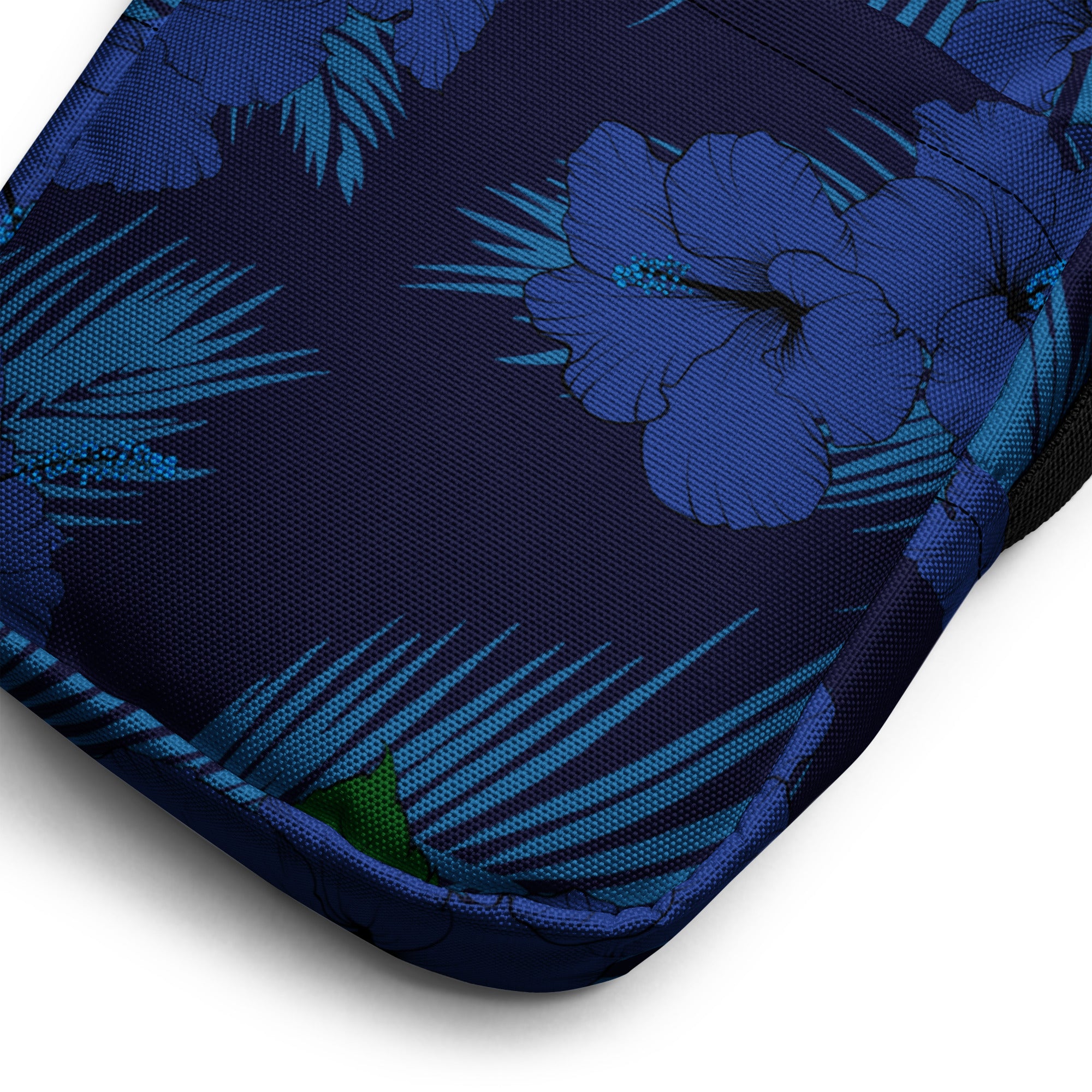 Deep Blue Hibiscus Mini Crossbody Bag Crossbodies The Local Banyan