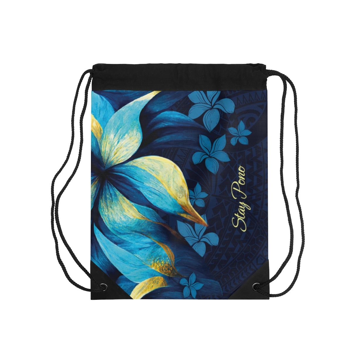 Po Mahina Personalized Drawstring Cinch Bag Backpack The Local Banyan Default Title