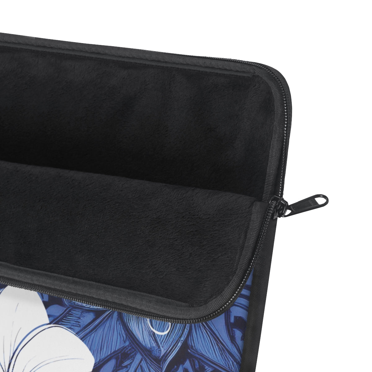 Eternal Blue Plumeria Personalized Laptop Sleeve Laptop Sleeve The Local Banyan