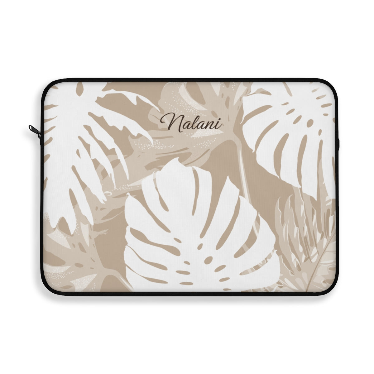 Exotic Monstera Personalized Laptop Sleeve Laptop Sleeve The Local Banyan 15"