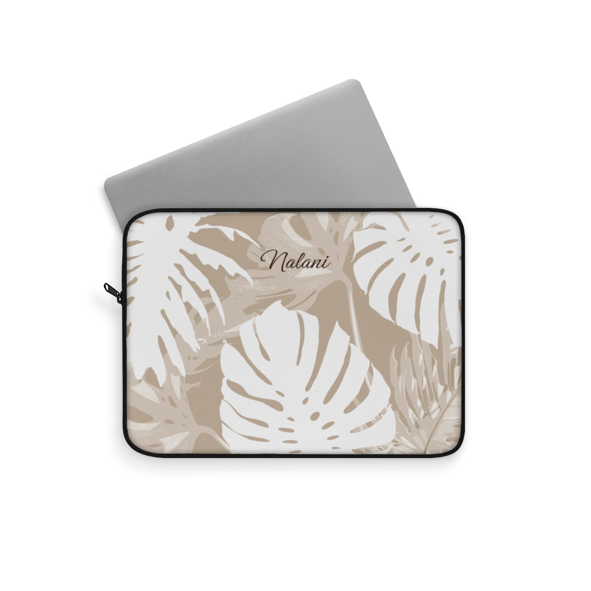 Exotic Monstera Personalized Laptop Sleeve Laptop Sleeve The Local Banyan