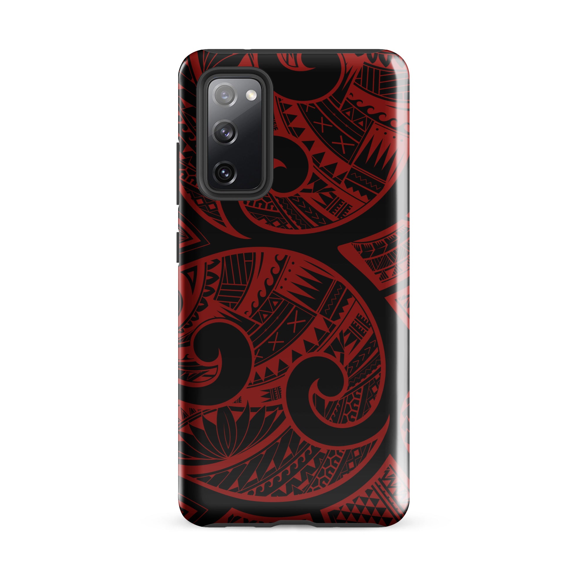 Island Tribal Red Tough Case for Samsung Galaxy Phone Case The Local Banyan
