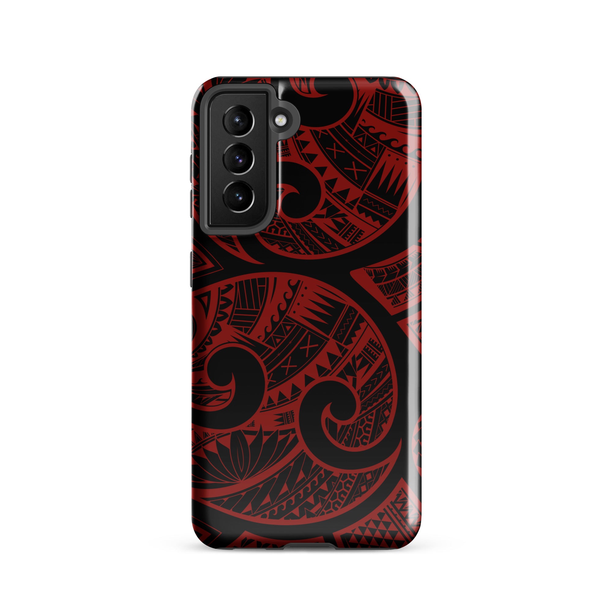 Island Tribal Red Tough Case for Samsung Galaxy Phone Case The Local Banyan