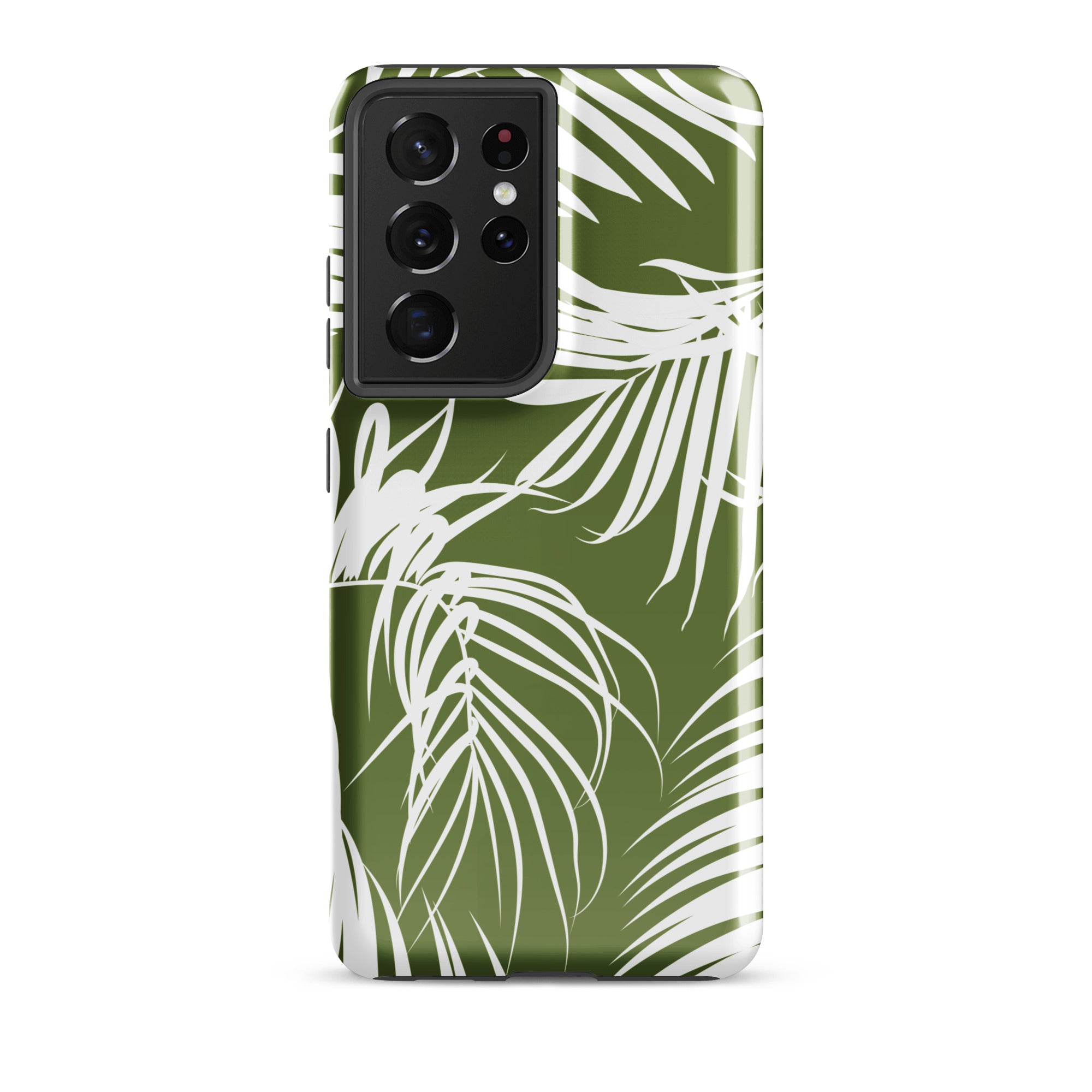 Tropical Palms Tough Phone Case for Samsung Galaxy Phone Case The Local Banyan Samsung Galaxy S21 Ultra Glossy