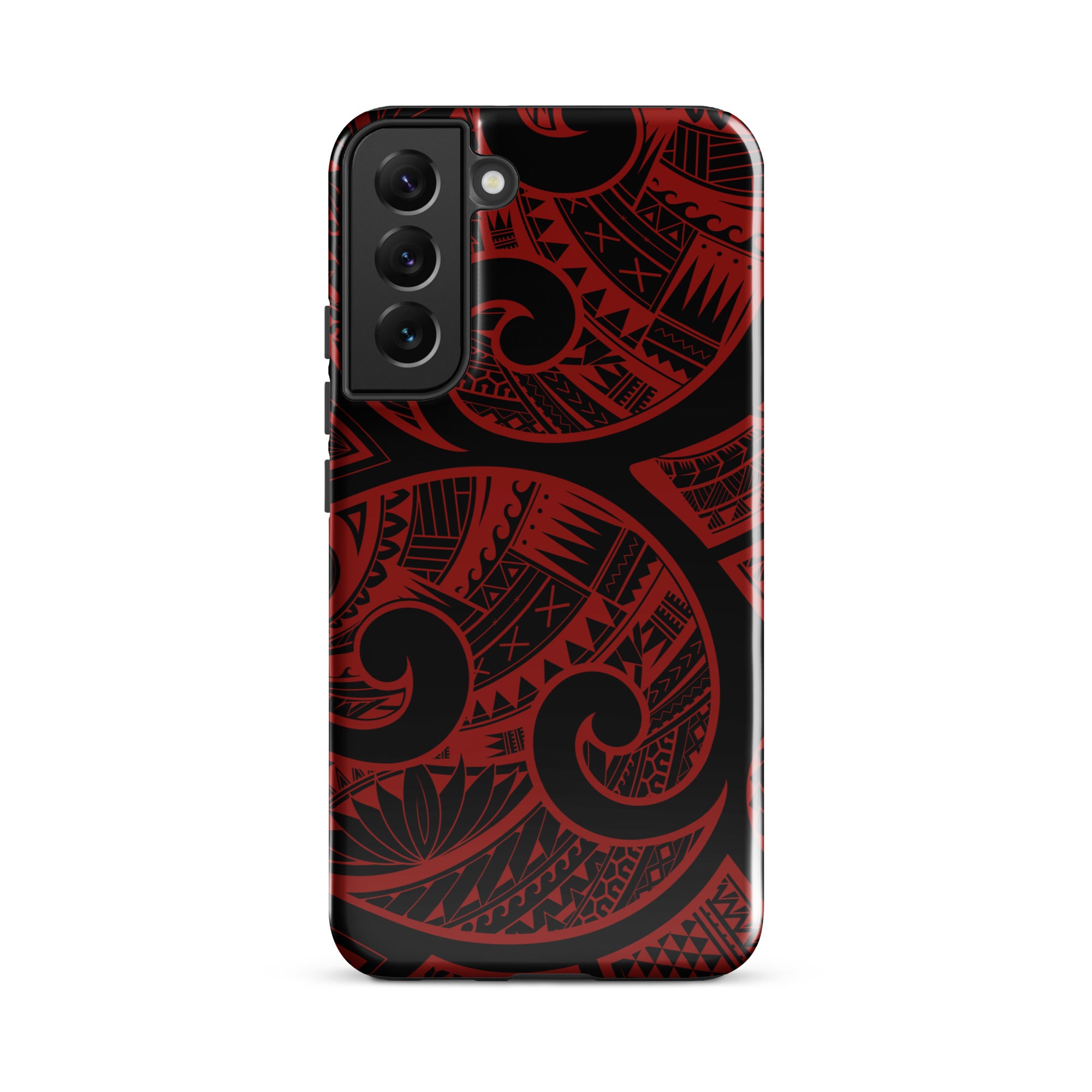 Island Tribal Red Tough Case for Samsung Galaxy Phone Case The Local Banyan