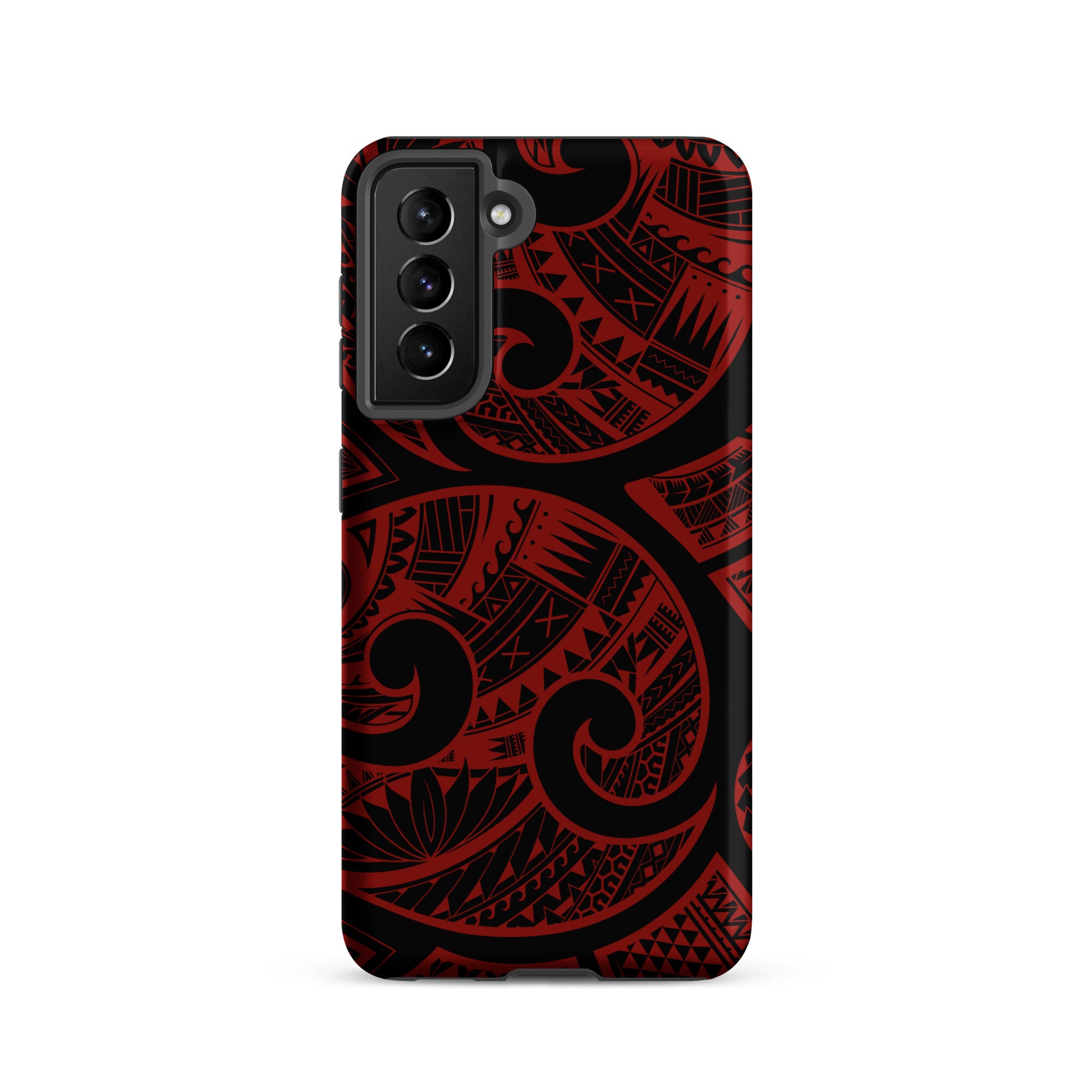 Island Tribal Red Tough Case for Samsung Galaxy Phone Case The Local Banyan Matte Samsung Galaxy S21