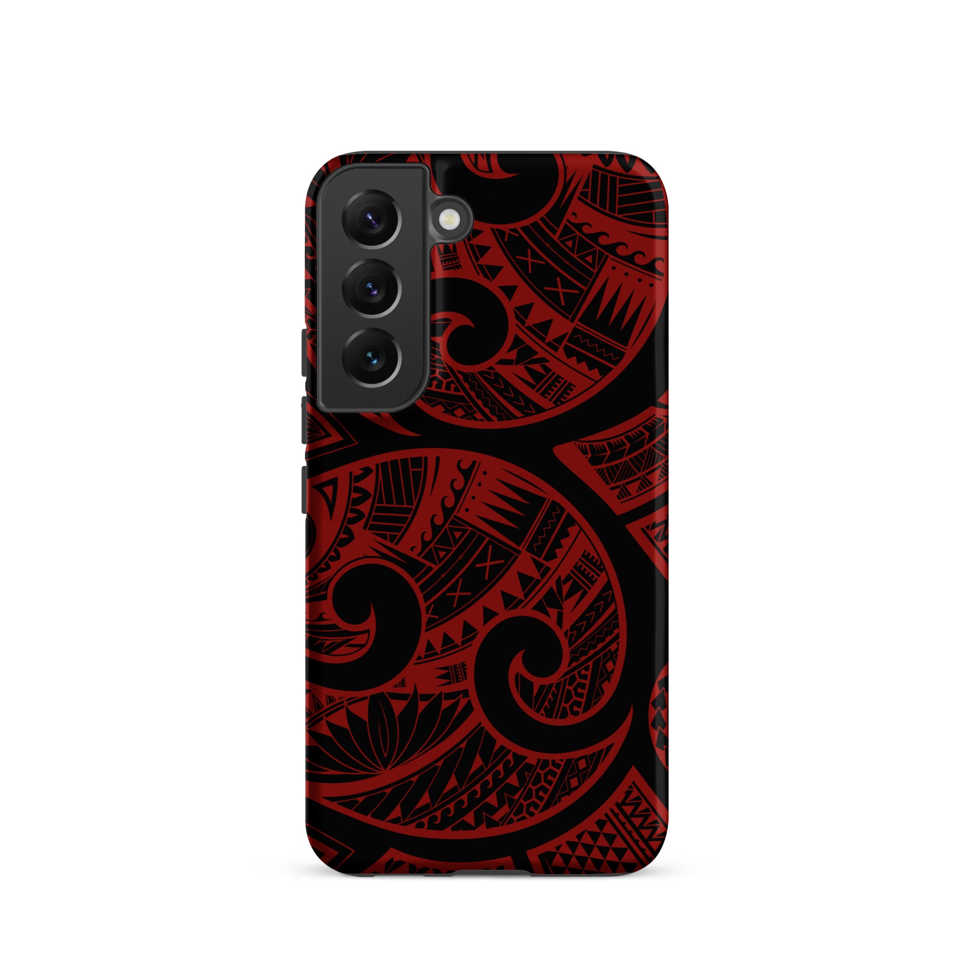 Island Tribal Red Tough Case for Samsung Galaxy Phone Case The Local Banyan Matte Samsung Galaxy S22