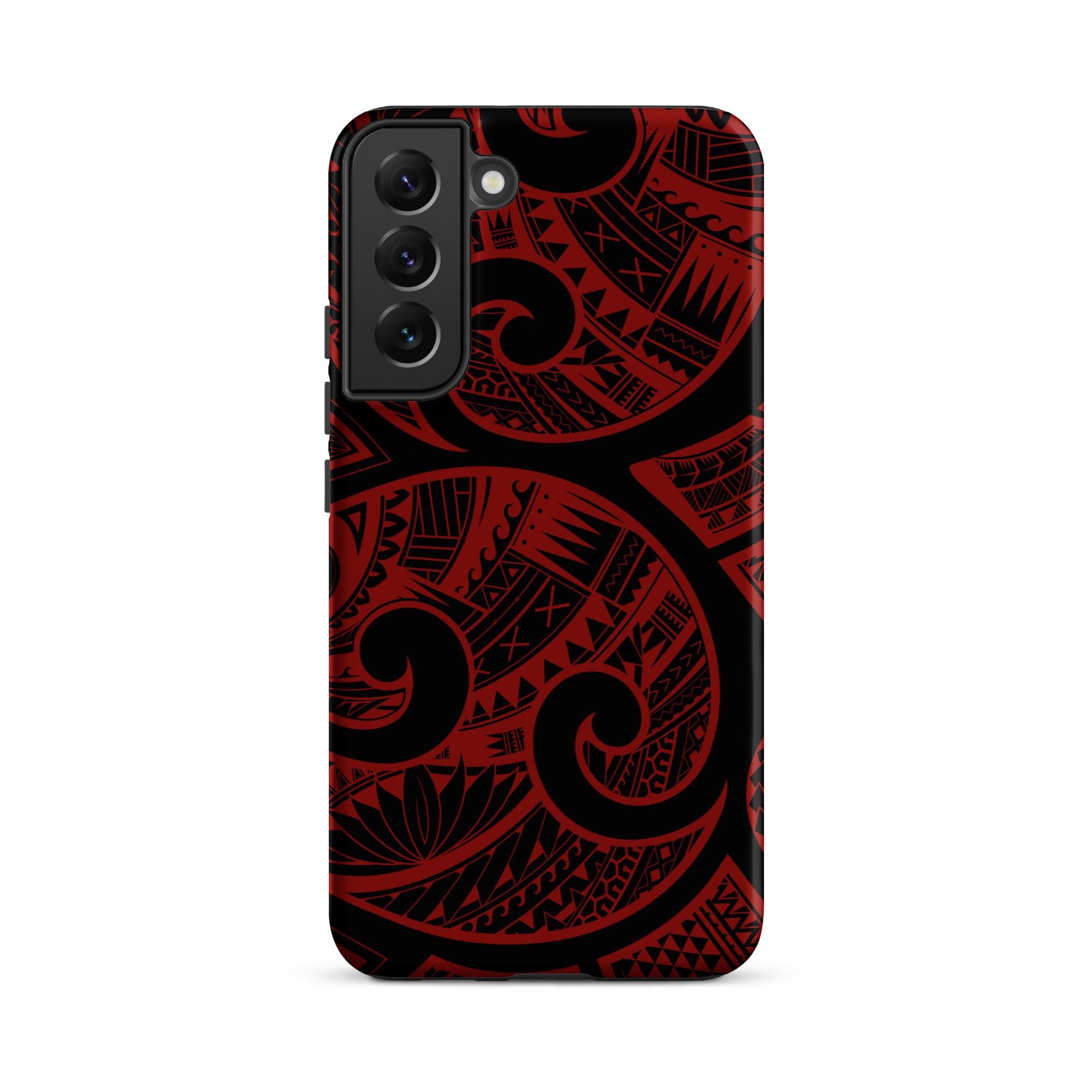 Island Tribal Red Tough Case for Samsung Galaxy Phone Case The Local Banyan Samsung Galaxy S22 Plus Matte