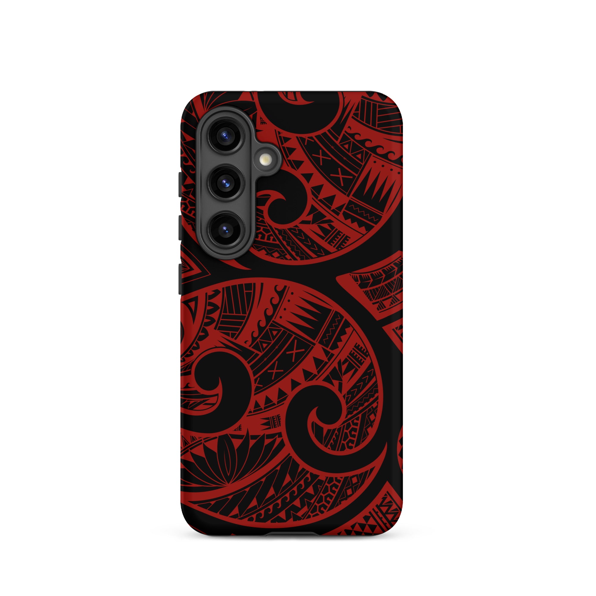 Island Tribal Red Tough Case for Samsung Galaxy Phone Case The Local Banyan Matte Samsung Galaxy S24