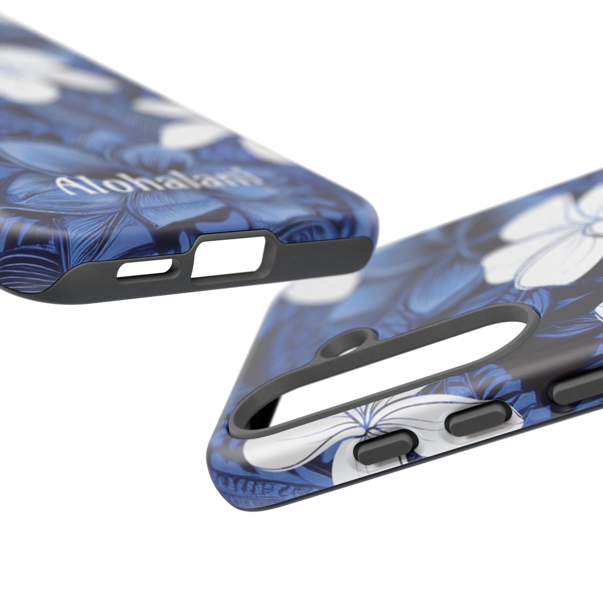 Eternal Blue Plumeria Personalized Tough Case for Samsung Galaxy Phone Case The Local Banyan