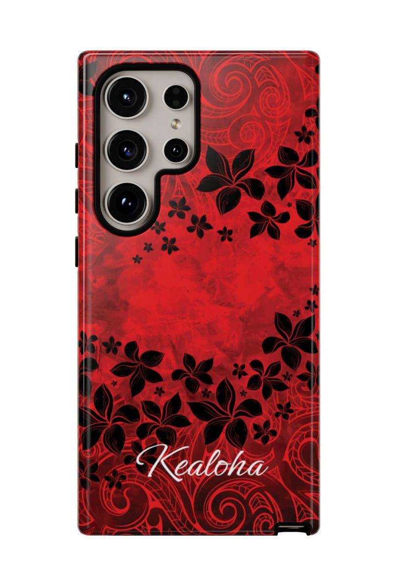 Keahi Pua Personalized Tough Case for Samsung Galaxy Phone Case The Local Banyan Samsung Galaxy S24 Ultra Glossy