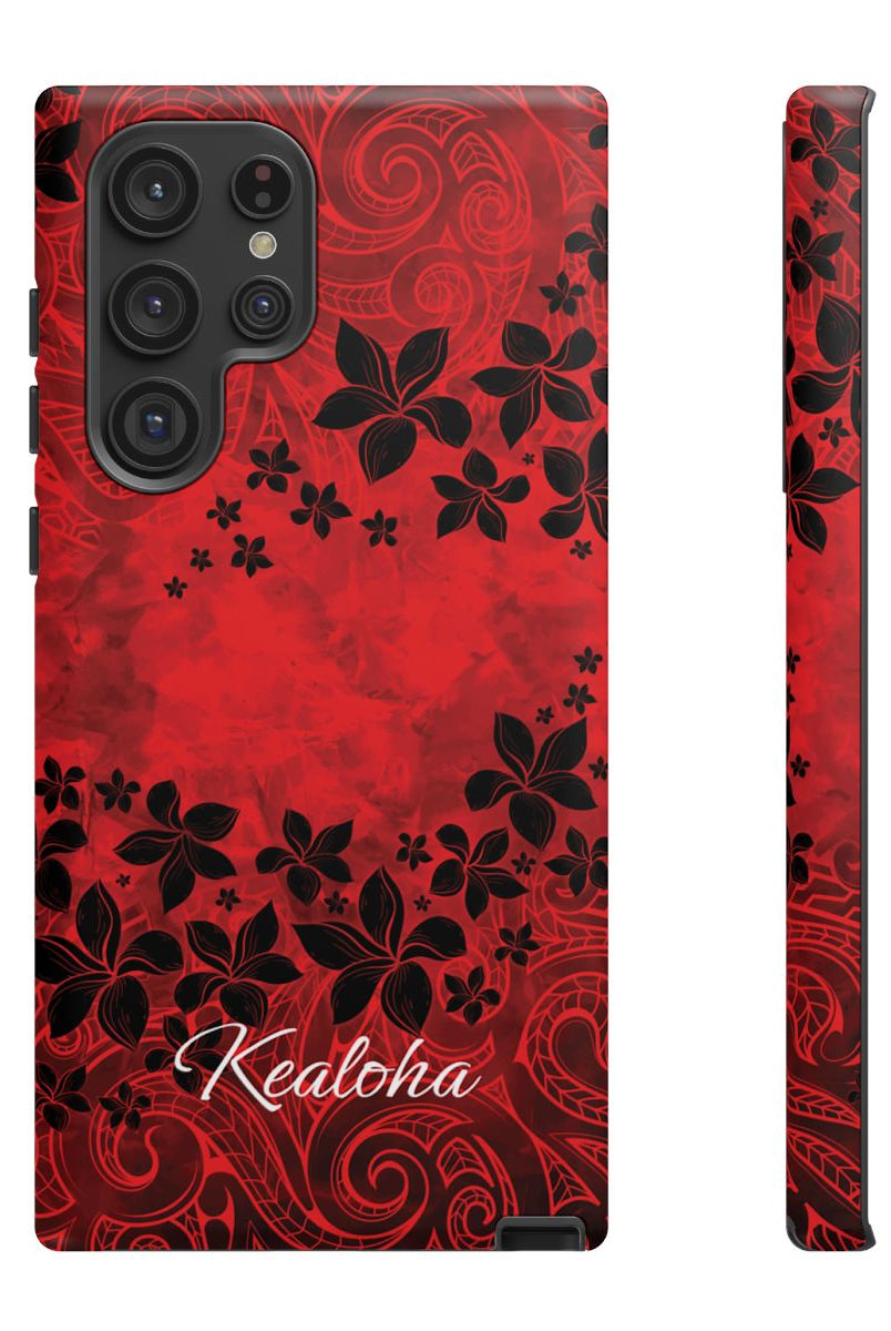 Keahi Pua Personalized Tough Case for Samsung Galaxy Phone Case The Local Banyan Samsung Galaxy S22 Ultra Matte