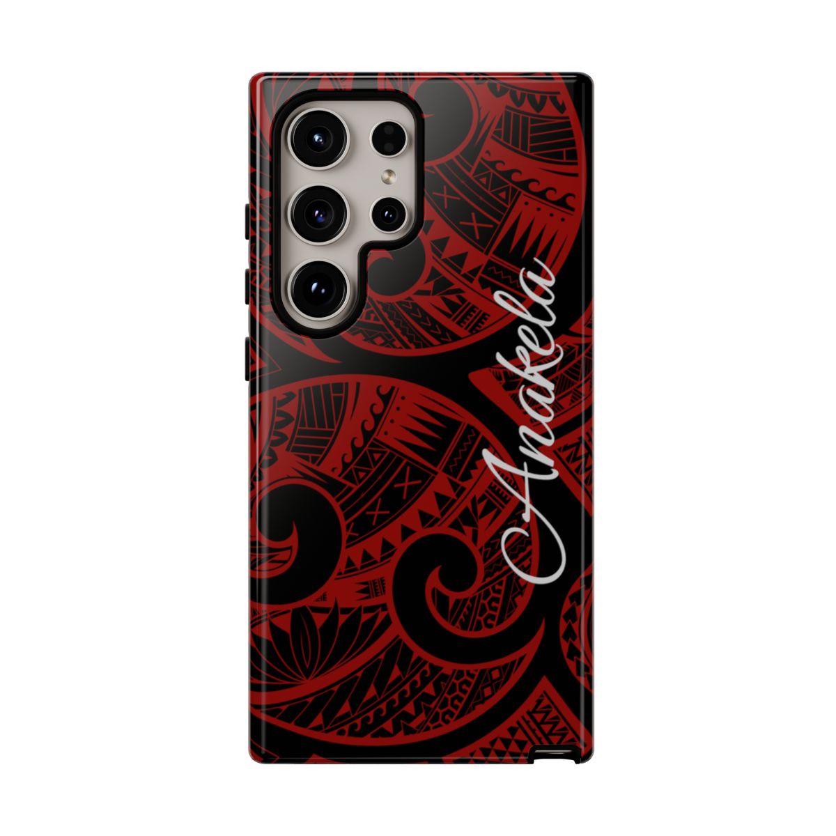 Island Tribal Personalized Tough Case for Samsung Galaxy - Script Font Phone Case The Local Banyan Samsung Galaxy S24 Ultra Glossy