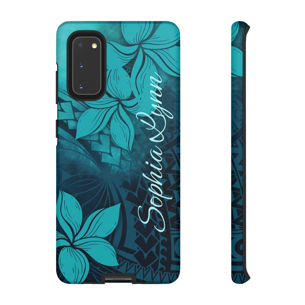 Moana Bloom Personalized Tough Case for Samsung Galaxy - Script Font Phone Case The Local Banyan Samsung Galaxy S20 Matte