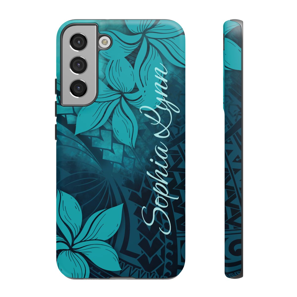 Moana Bloom Personalized Tough Case for Samsung Galaxy - Script Font Phone Case The Local Banyan Samsung Galaxy S22 Plus Matte
