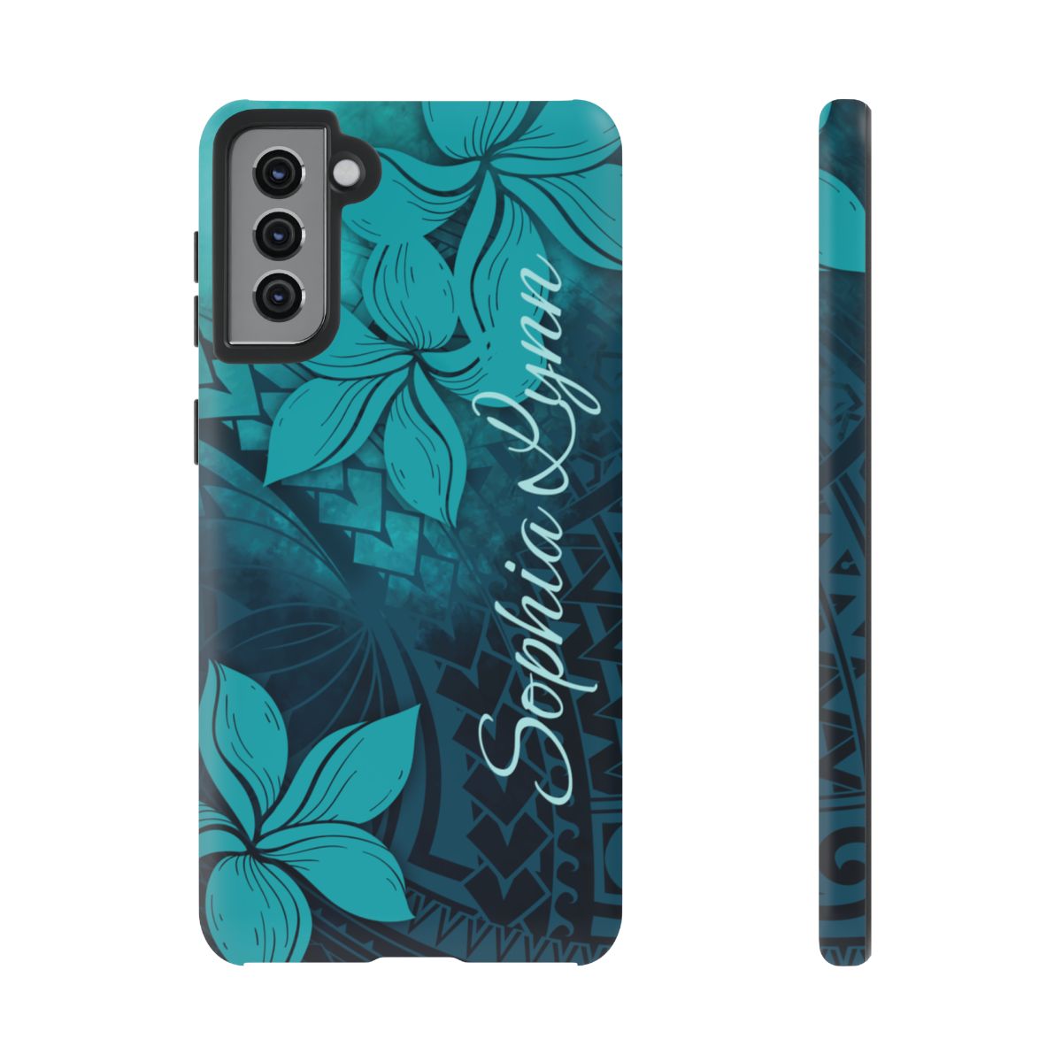 Moana Bloom Personalized Tough Case for Samsung Galaxy - Script Font Phone Case The Local Banyan Samsung Galaxy S21 Plus Matte