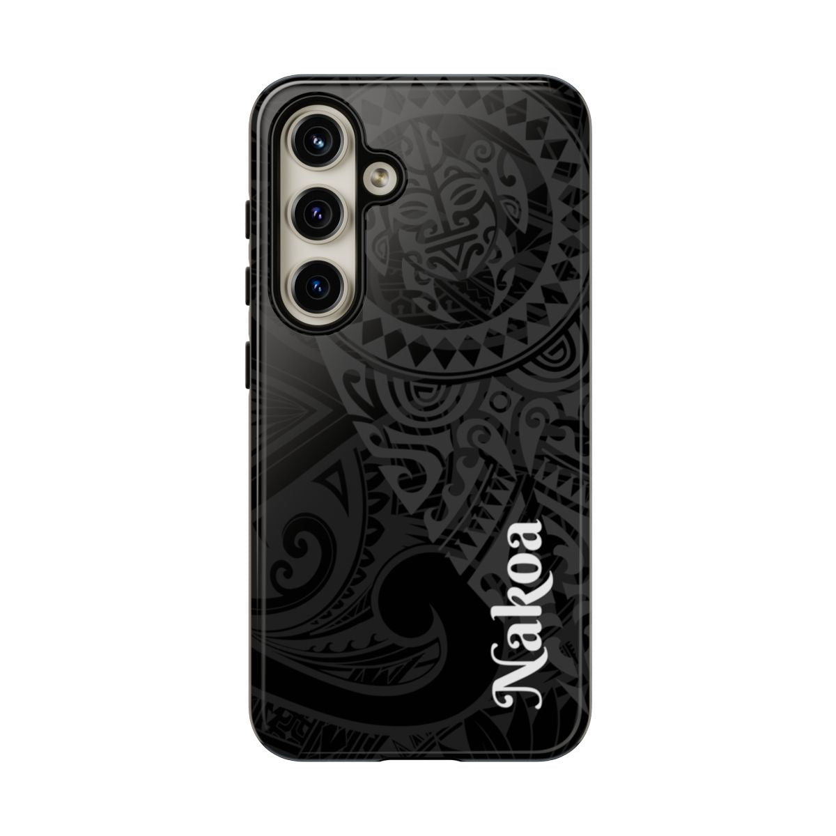 Tribal Guardian Personalized Tough Case for Samsung Galaxy Phone Case The Local Banyan Samsung Galaxy S24 Glossy