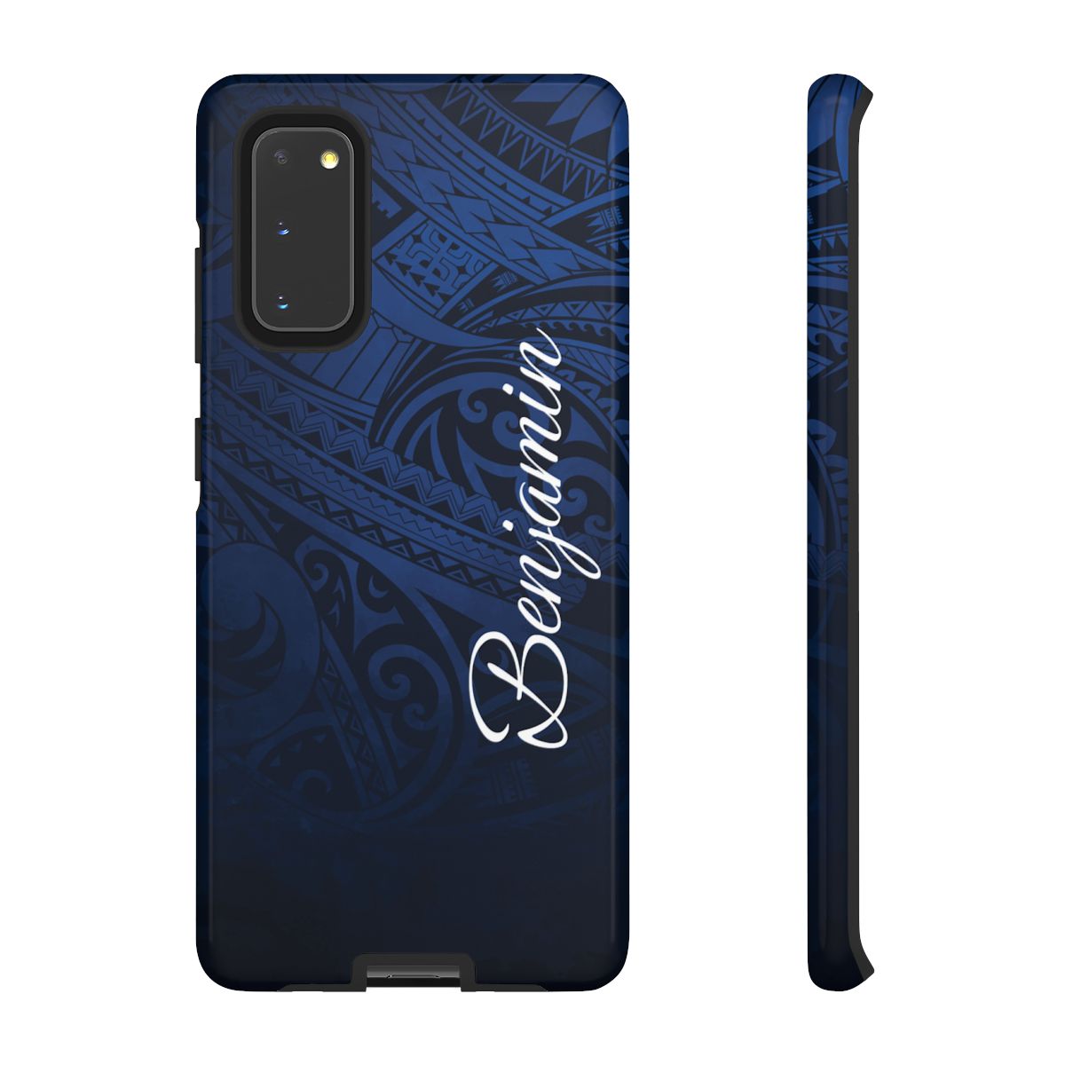 Midnight Essence Personalized Tough Case for Samsung Galaxy - Script Font Phone Case The Local Banyan Samsung Galaxy S20 Glossy