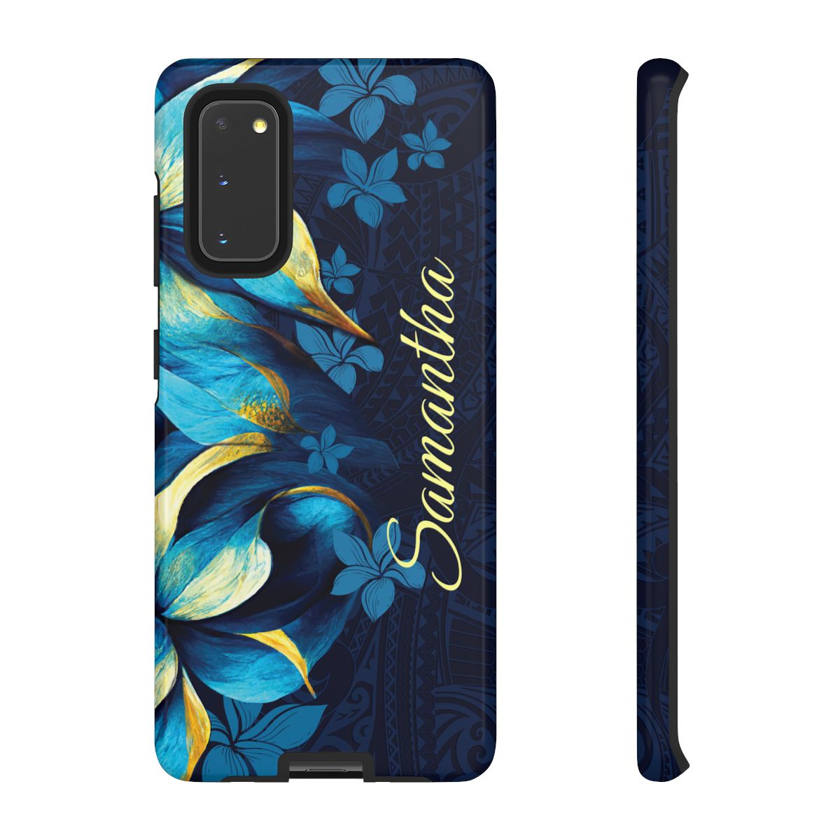 Pō Mahina Personalized Tough Case for Samsung Galaxy - Script Font Phone Case The Local Banyan Samsung Galaxy S20 Glossy