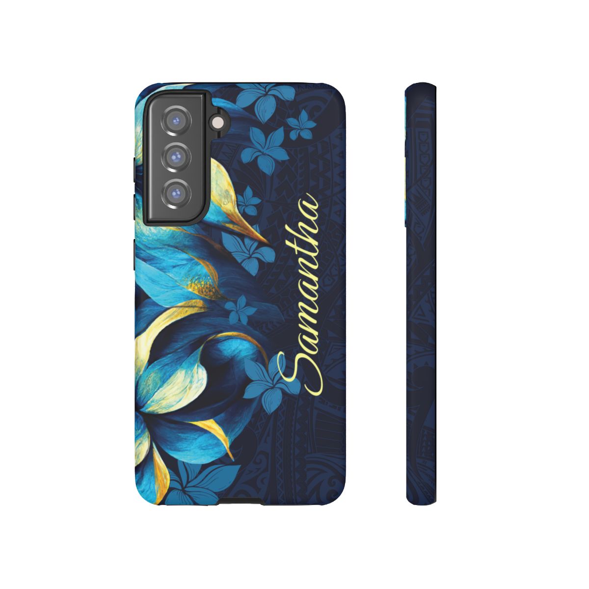 Pō Mahina Personalized Tough Case for Samsung Galaxy - Script Font Phone Case The Local Banyan Samsung Galaxy S21 FE Matte