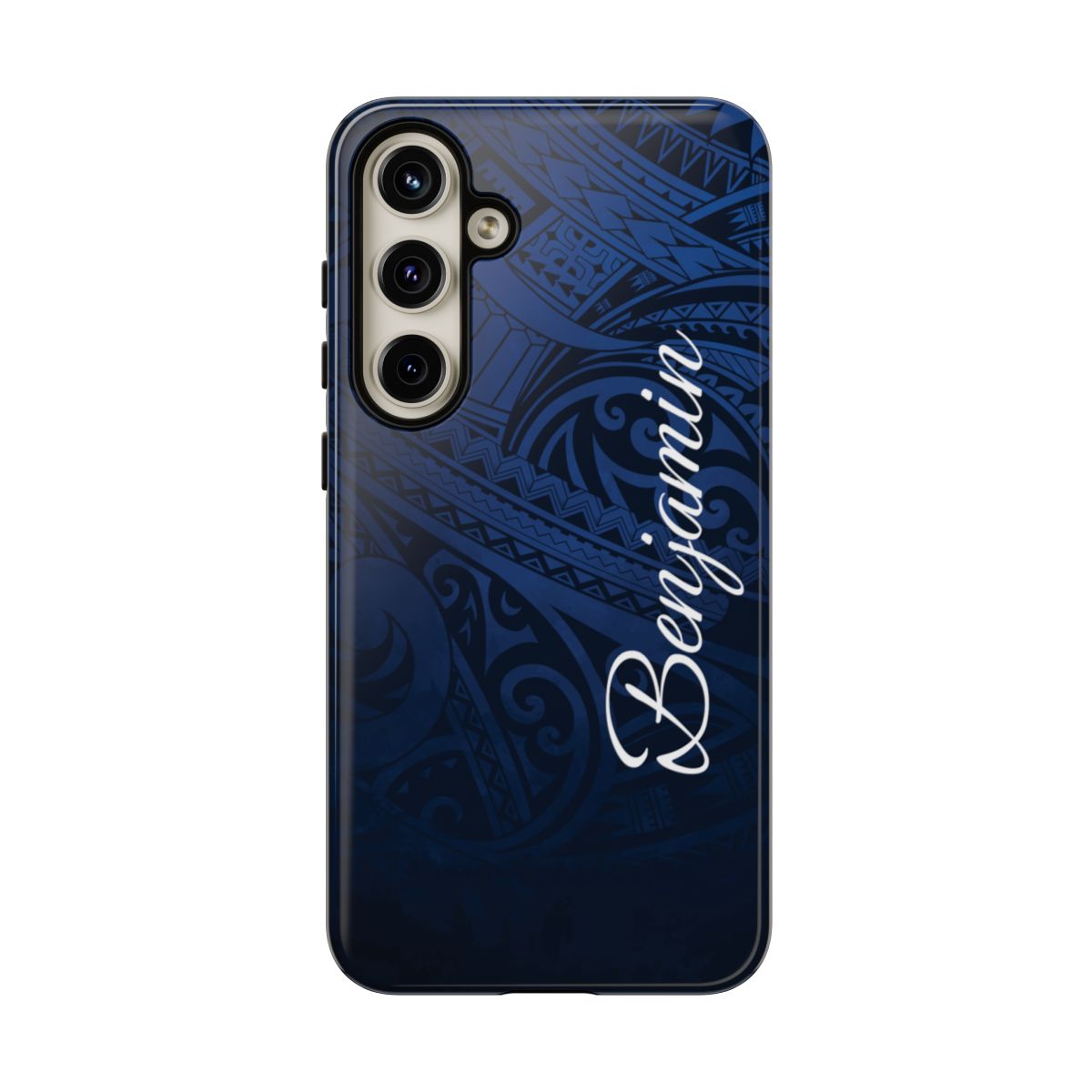 Midnight Essence Personalized Tough Case for Samsung Galaxy - Script Font Phone Case The Local Banyan Samsung Galaxy S24 Plus Glossy