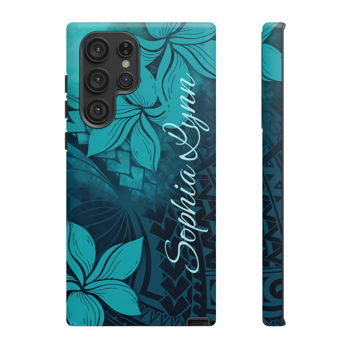 Moana Bloom Personalized Tough Case for Samsung Galaxy - Script Font Phone Case The Local Banyan Samsung Galaxy S22 Ultra Matte
