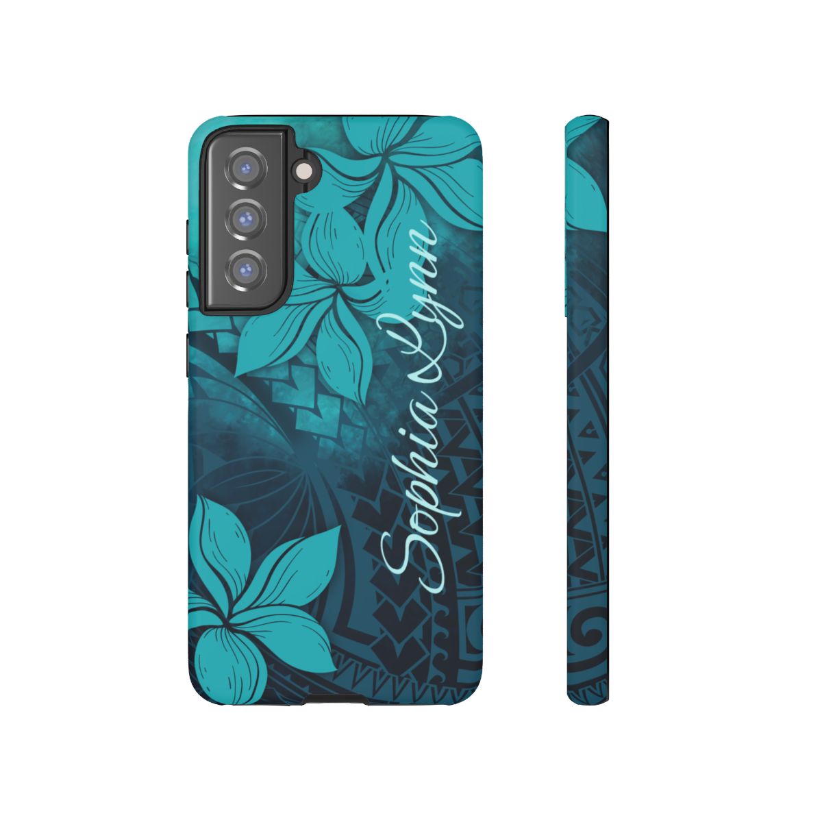 Moana Bloom Personalized Tough Case for Samsung Galaxy - Script Font Phone Case The Local Banyan Samsung Galaxy S21 FE Matte