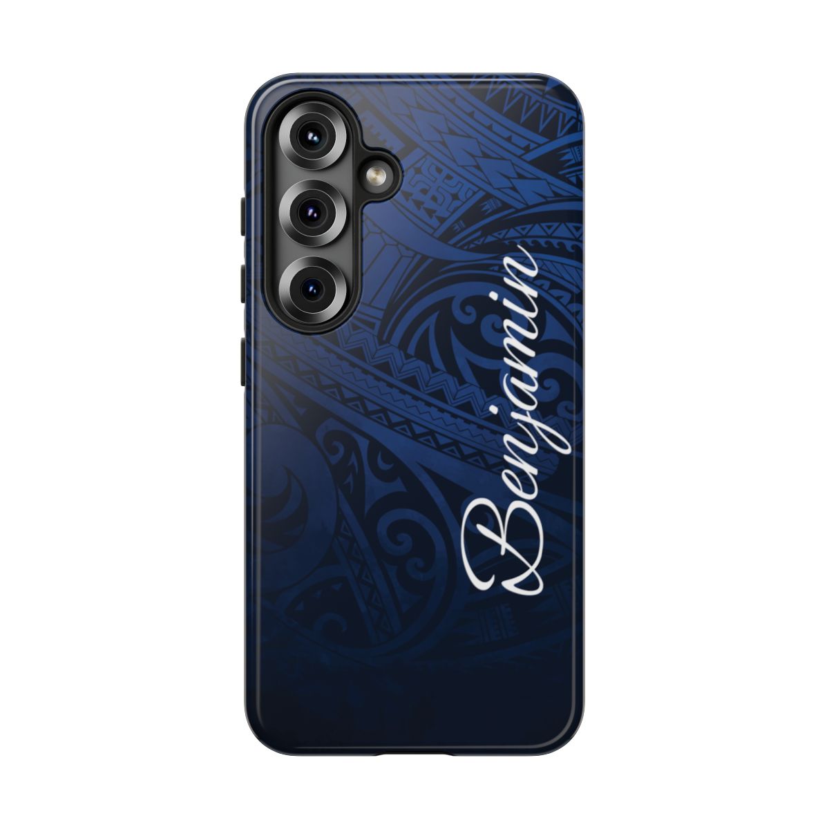 Midnight Essence Personalized Tough Case for Samsung Galaxy - Script Font Phone Case The Local Banyan Samsung Galaxy S25 Glossy