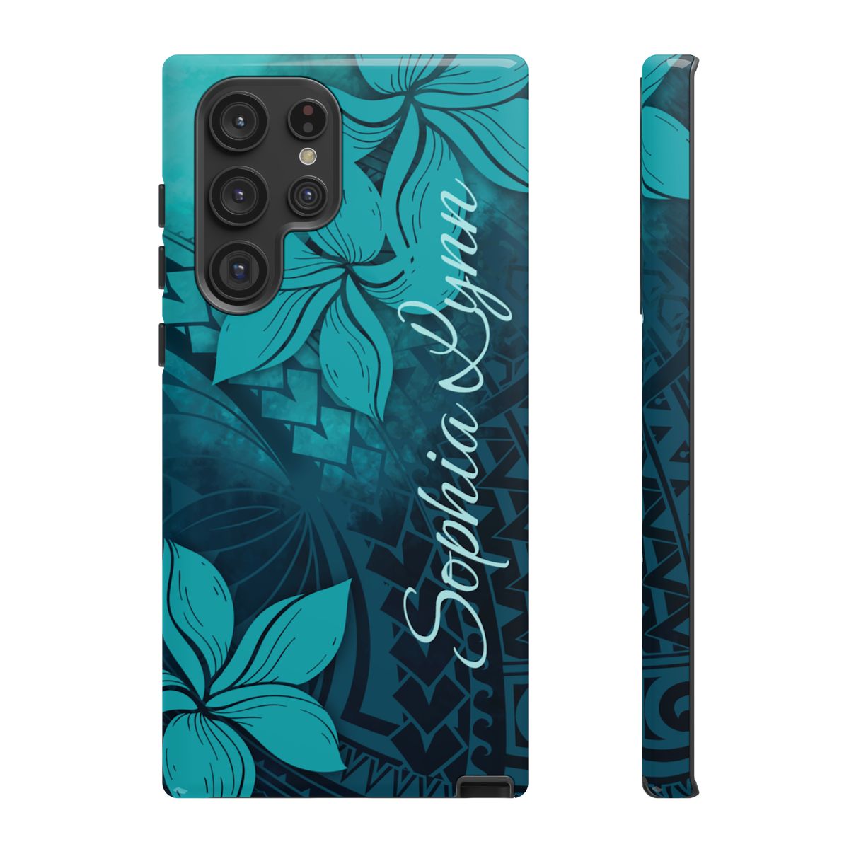 Moana Bloom Personalized Tough Case for Samsung Galaxy - Script Font Phone Case The Local Banyan Samsung Galaxy S22 Ultra Glossy