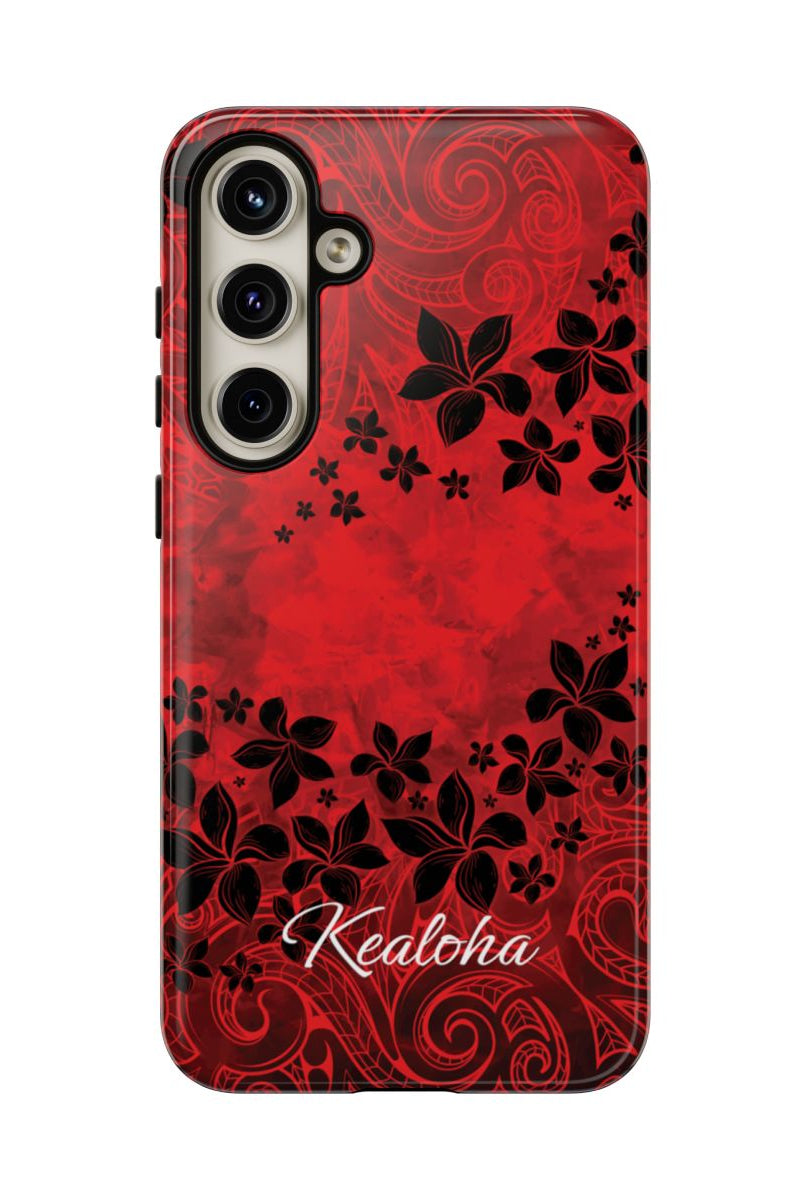 Keahi Pua Personalized Tough Case for Samsung Galaxy Phone Case The Local Banyan Samsung Galaxy S24 Plus Glossy