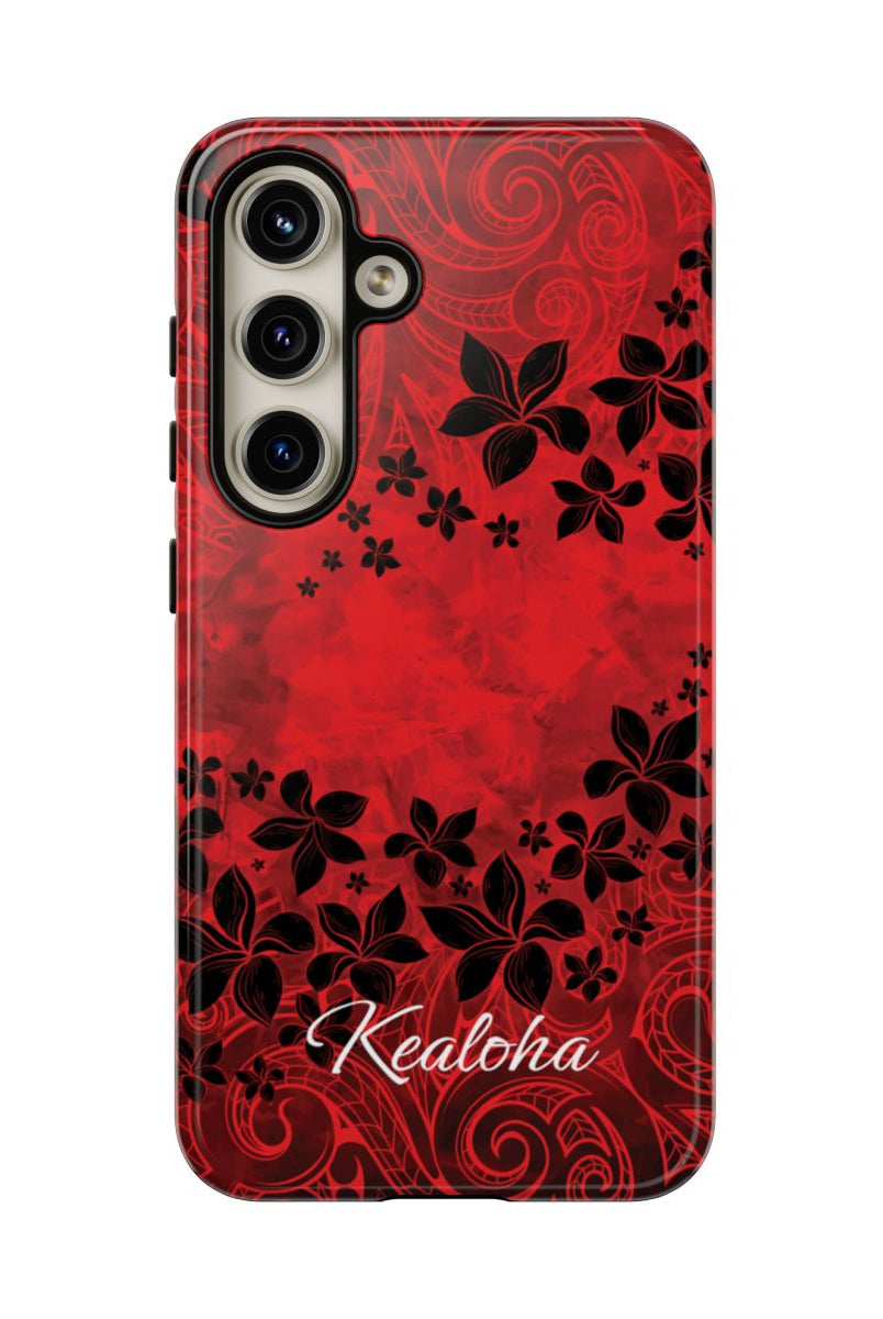 Keahi Pua Personalized Tough Case for Samsung Galaxy Phone Case The Local Banyan Samsung Galaxy S24 Glossy