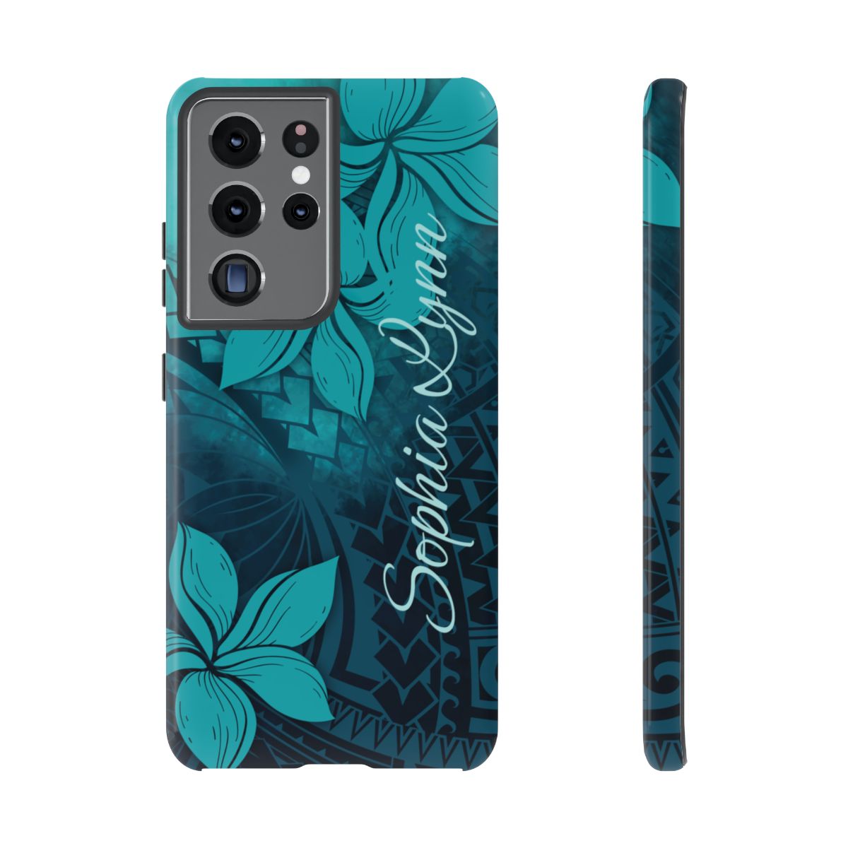 Moana Bloom Personalized Tough Case for Samsung Galaxy - Script Font Phone Case The Local Banyan Samsung Galaxy S21 Ultra Glossy