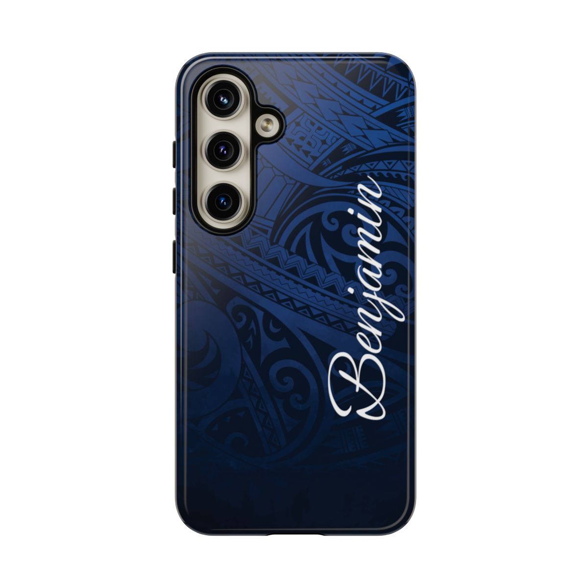 Midnight Essence Personalized Tough Case for Samsung Galaxy - Script Font Phone Case The Local Banyan Samsung Galaxy S24 Glossy