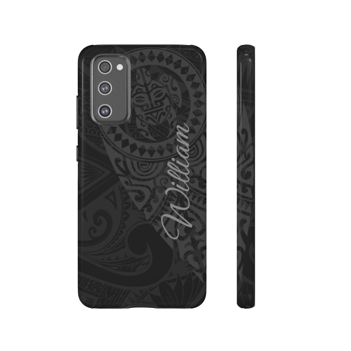 Tribal Guardian Personalized Tough Case for Samsung Galaxy - Script Font Phone Case The Local Banyan Samsung Galaxy S20 FE Glossy