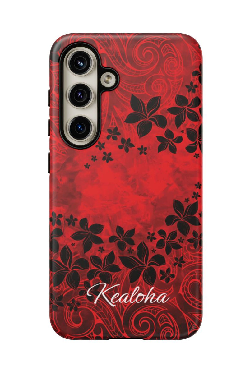 Keahi Pua Personalized Tough Case for Samsung Galaxy Phone Case The Local Banyan Samsung Galaxy S24 Matte