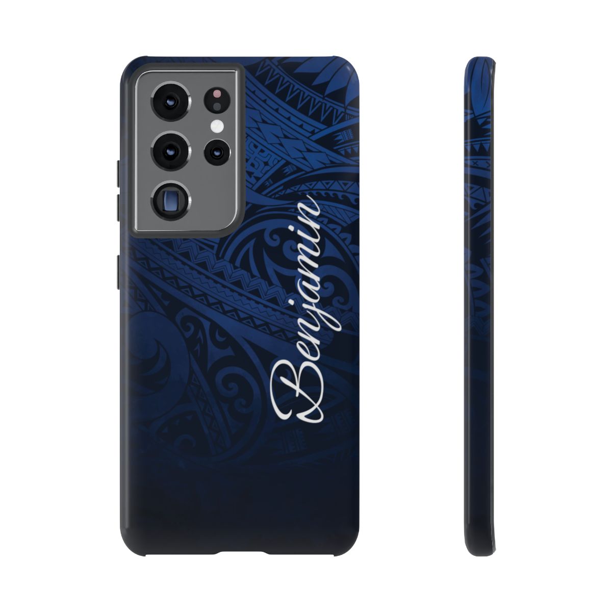 Midnight Essence Personalized Tough Case for Samsung Galaxy - Script Font Phone Case The Local Banyan Samsung Galaxy S21 Ultra Glossy