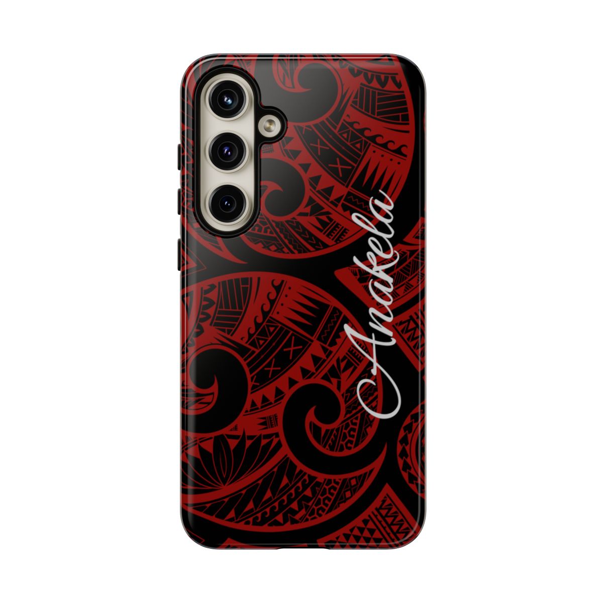 Island Tribal Personalized Tough Case for Samsung Galaxy - Script Font Phone Case The Local Banyan Samsung Galaxy S24 Plus Glossy