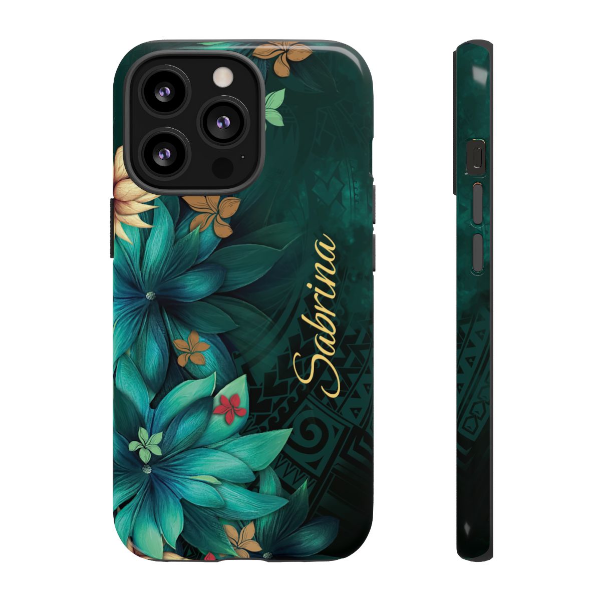 Aloha Whispers Personalized Tough Case for iPhone Phone Case The Local Banyan iPhone 13 Pro Glossy