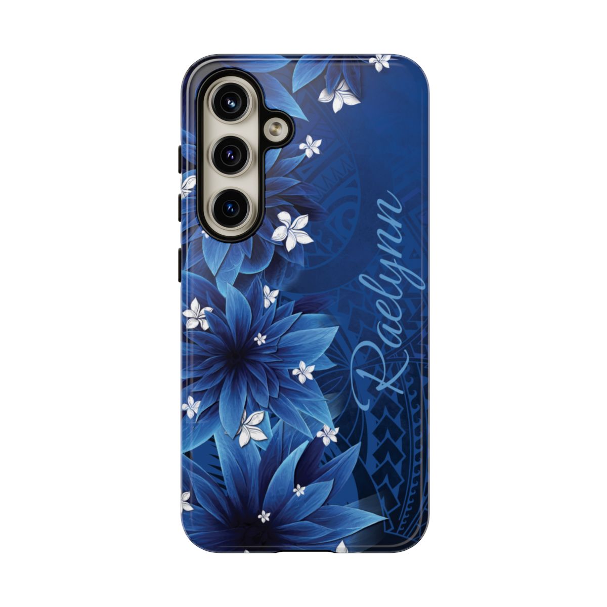 Hoku Pua Personalized Tough Case for Samsung Galaxy - Script Font Phone Case The Local Banyan Samsung Galaxy S24 Glossy