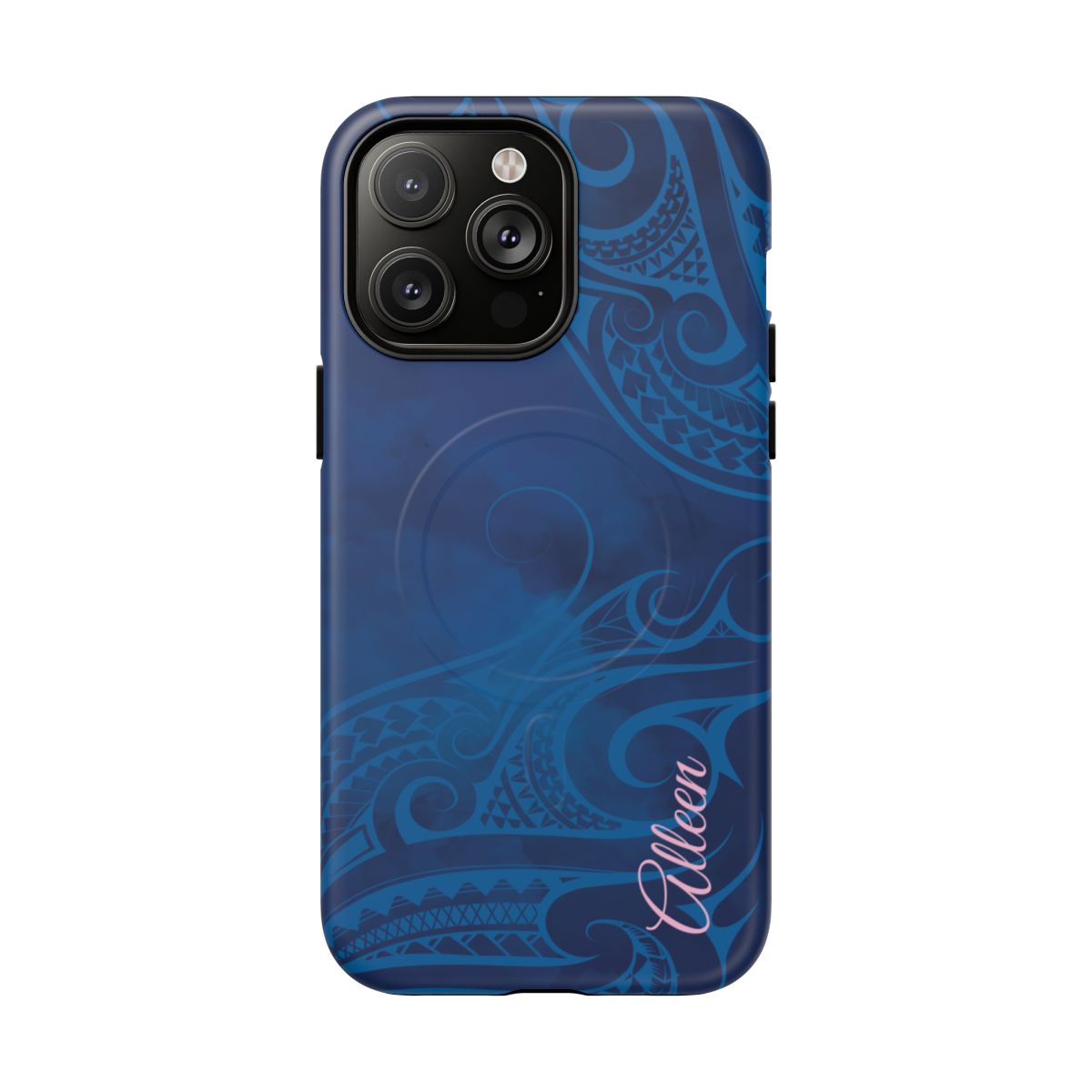 Kai Legacy Personalized MagSafe iPhone Case Side View - Dual Layer Drop Protection Hawaiian Phone Case - The Local Banyan