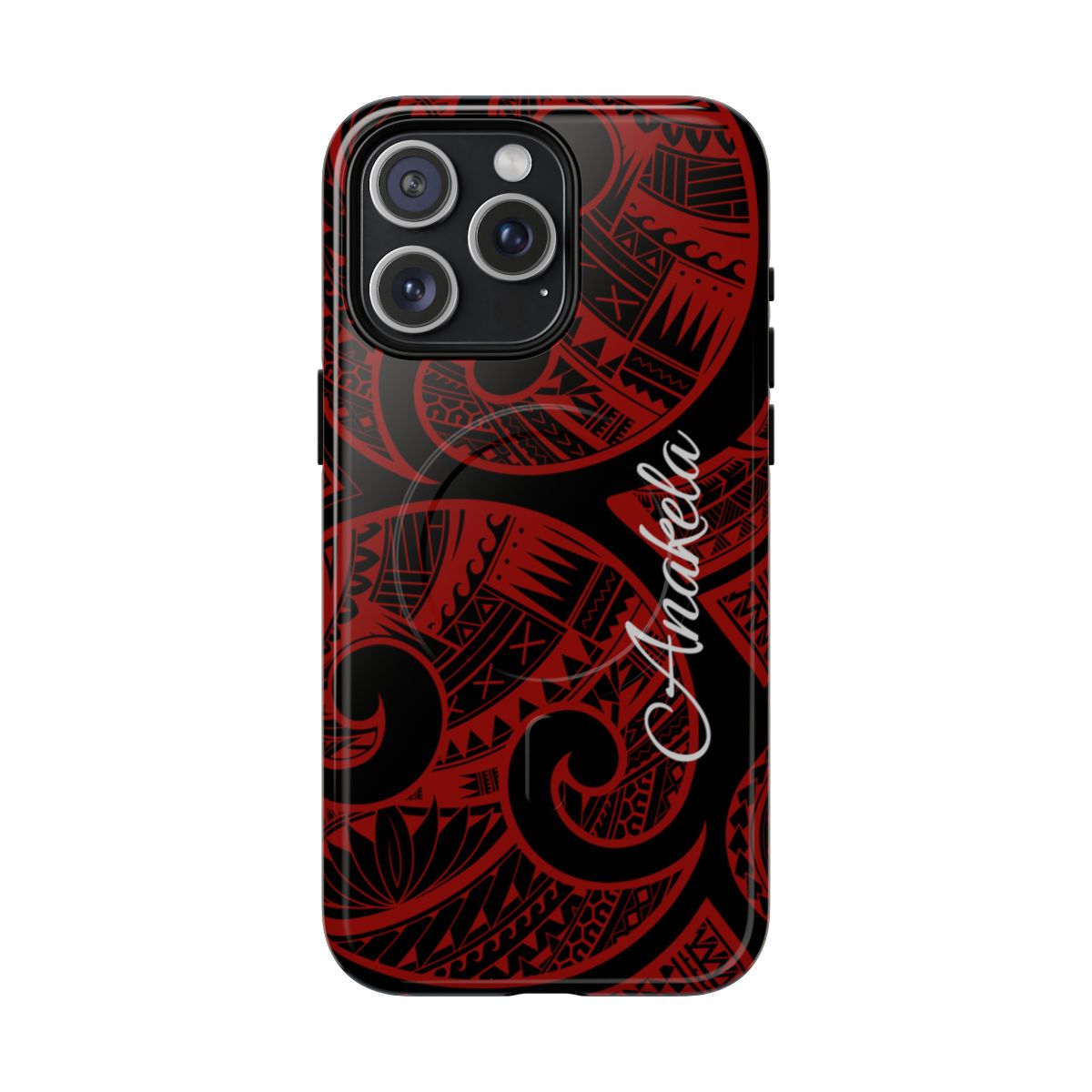 Island Tribal Personalized Magnetic Case for iPhone Phone Case The Local Banyan iPhone 15 Pro Max Glossy