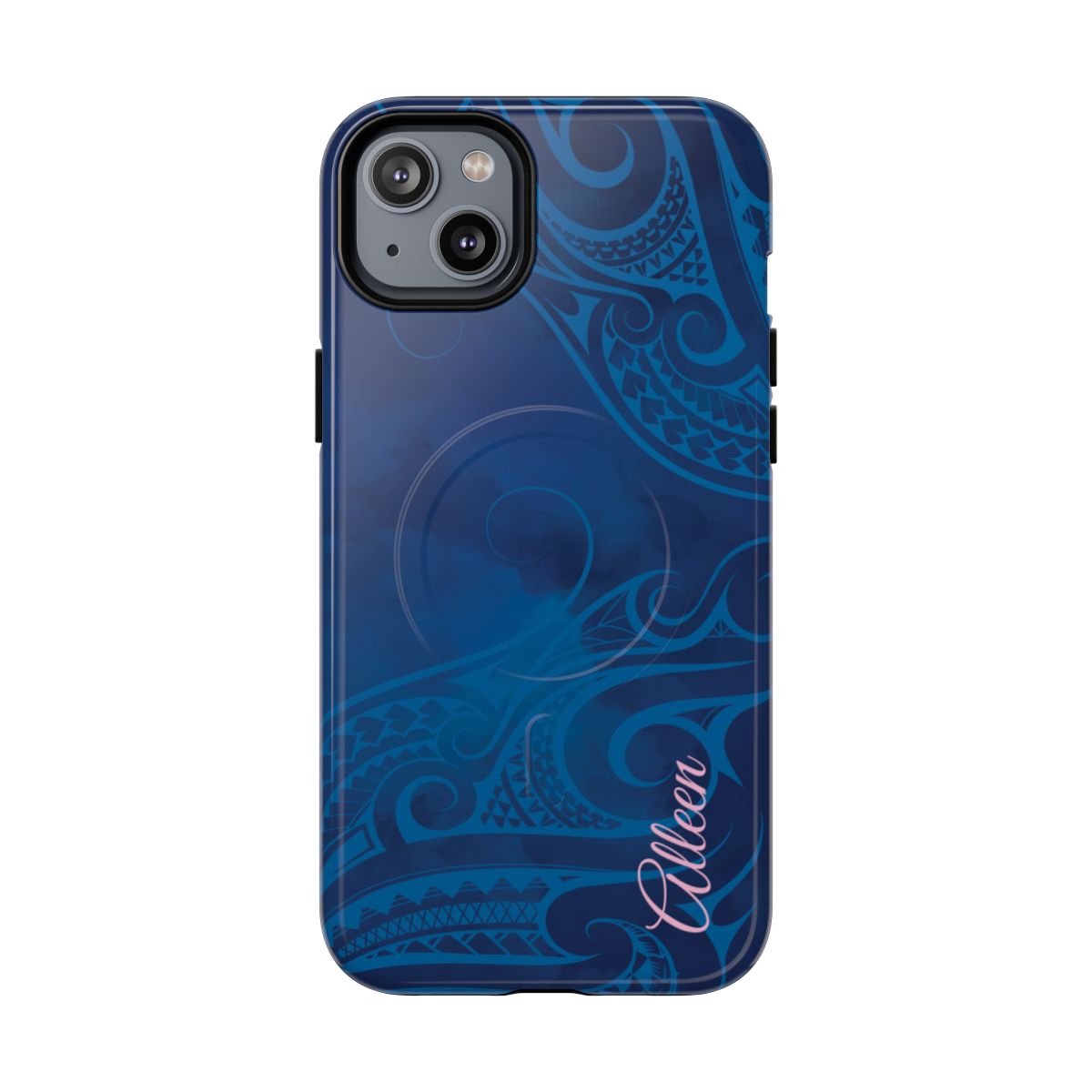 Kai Legacy Personalized MagSafe iPhone Case Side View - Dual Layer Drop Protection Hawaiian Phone Case - The Local Banyan